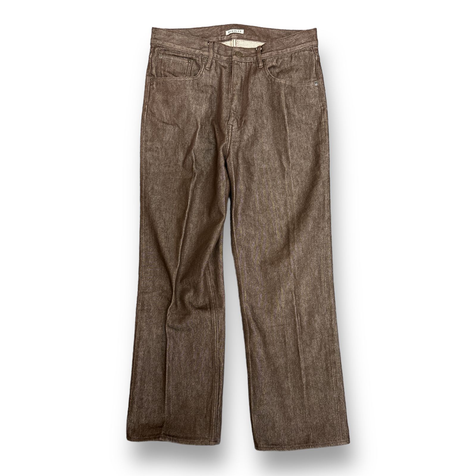 美品 AURALEE 21AW HARD TWIST DENIM 5P PANTS ハードツイスト