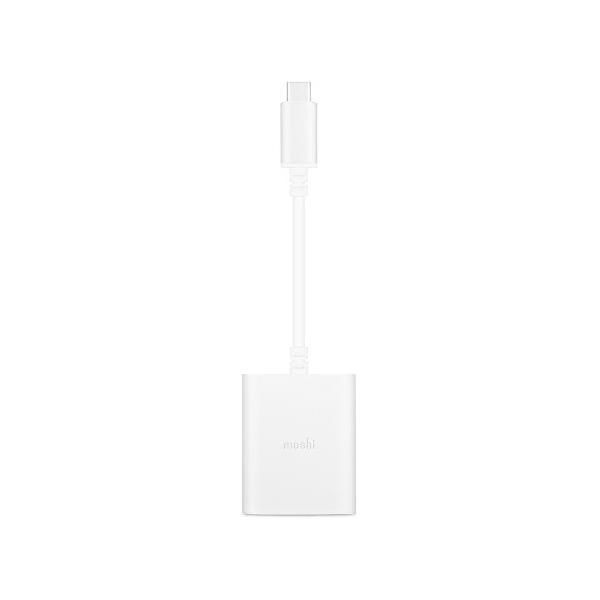 moshi USB-C Digital Audio Adapter with Charging Silver 24bit|96kHz