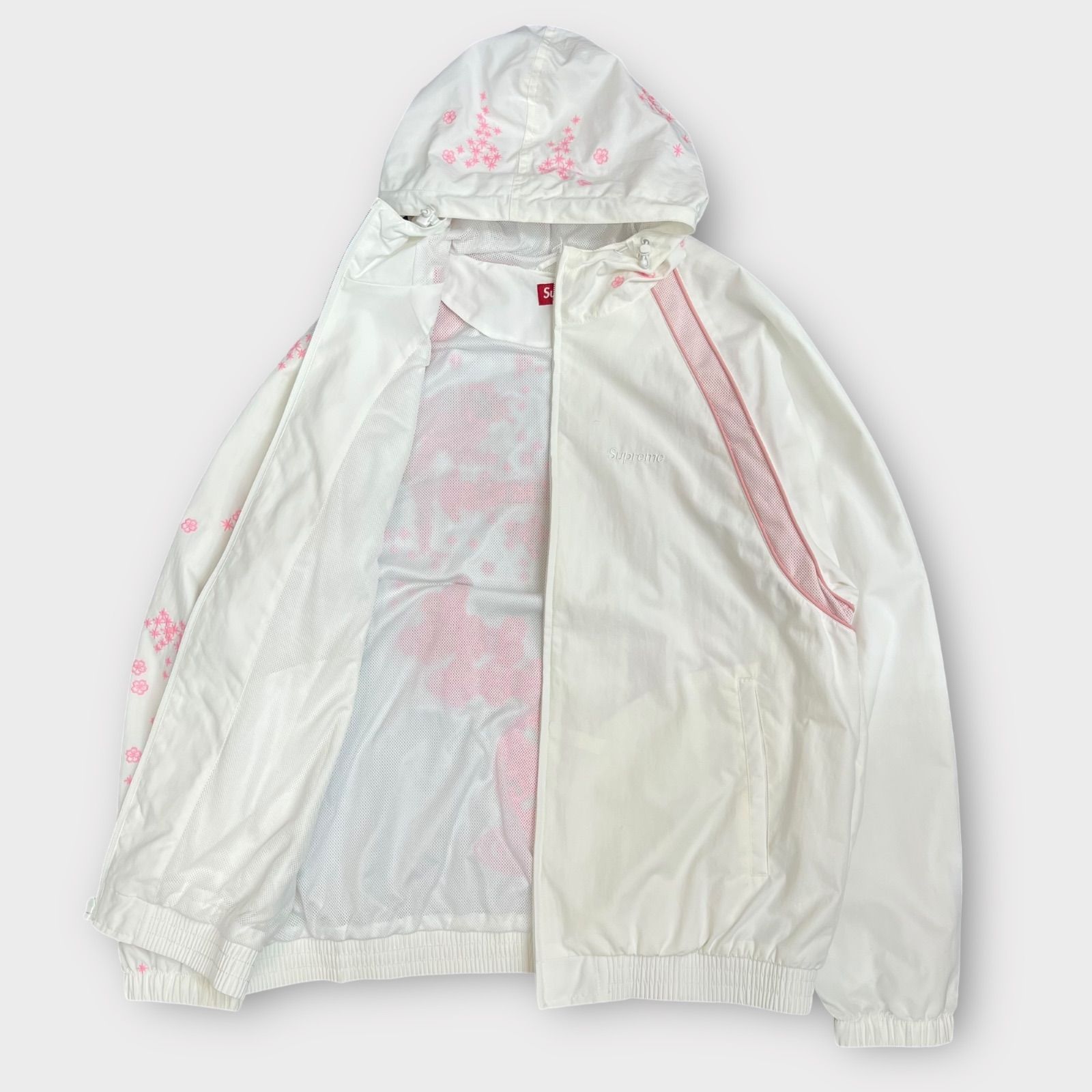 Supreme 22ss AOI Glow-in-the-Dark Track Jacket White 葵産業 