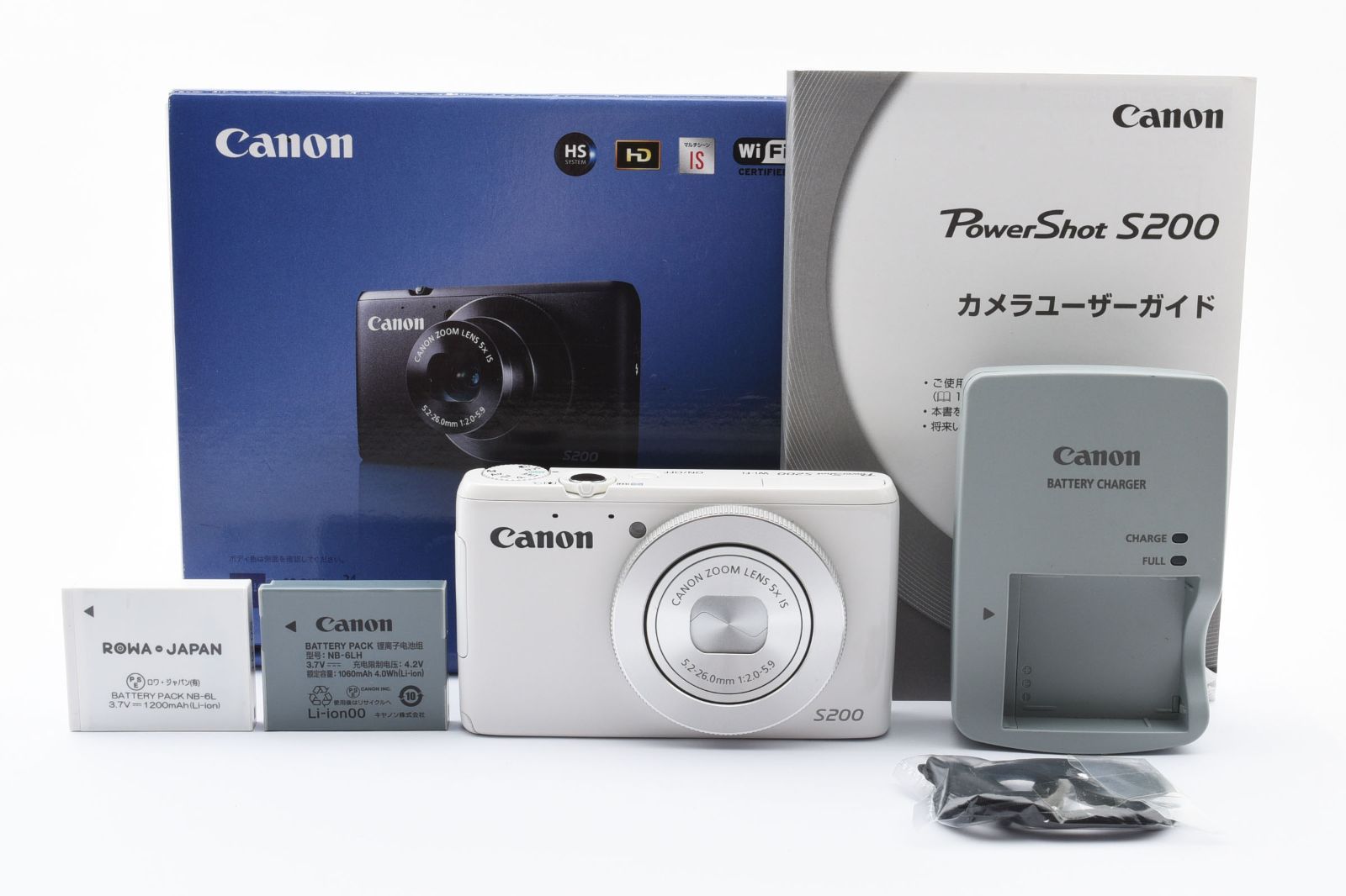 Canon PowerShot S200 5.2-26.0mm 1:2.0-5.9 コンパクトデジタルカメラ [良品] #6734A - メルカリ