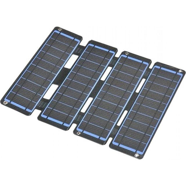 オーム OHM ソーラー式充電器 折り畳み式 ソーラーパネル充電器 14W USB-A端子付き IP65 防水 BT-JS14AA1