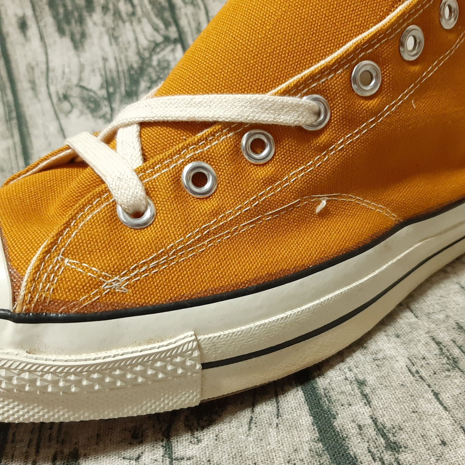 US 14.5】70s 一つ星 CONVERSE CHUCK TAYLOR マスタード からし