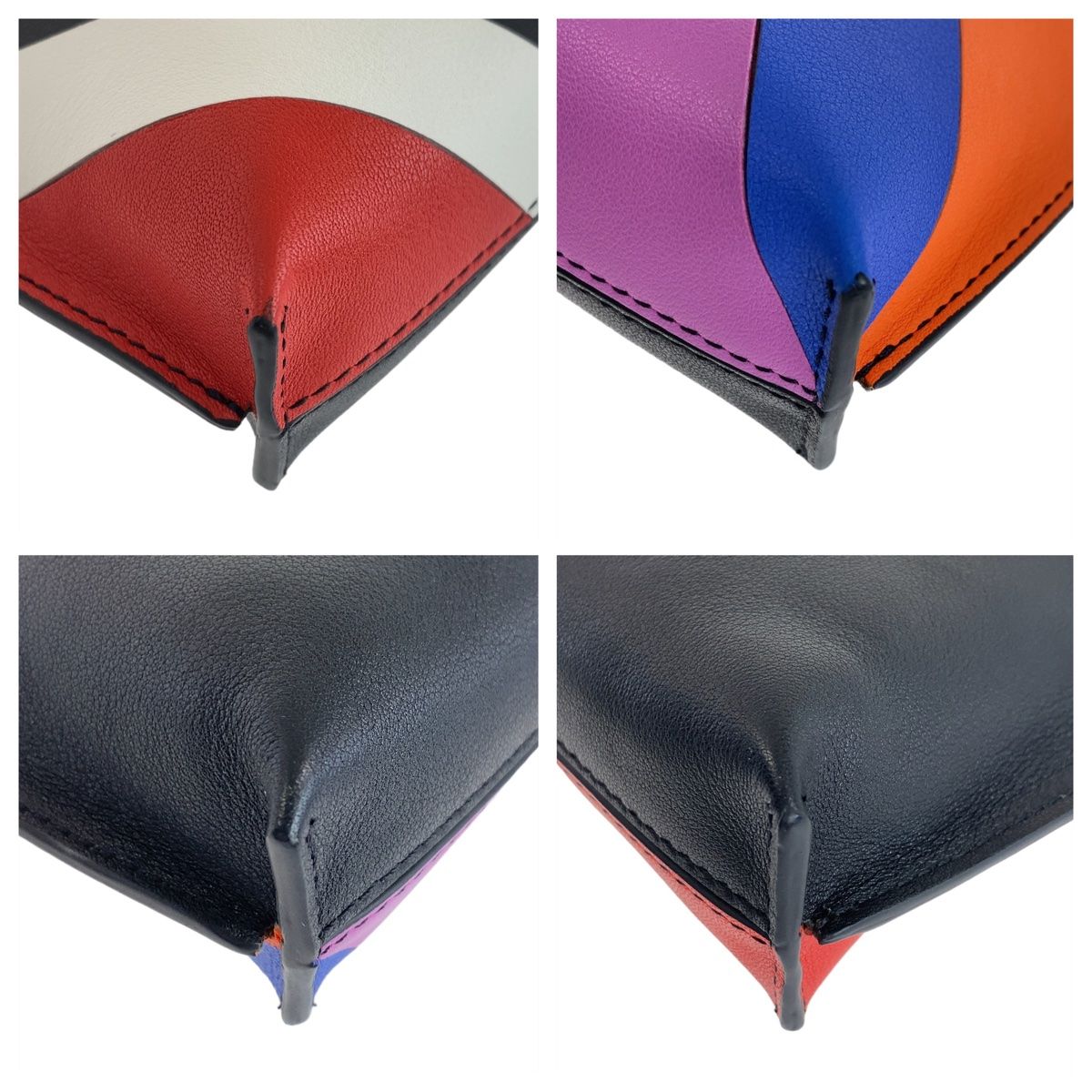 美品 LOEWE ロエベ アナグラム Tポーチ スタンプ マルチカラー