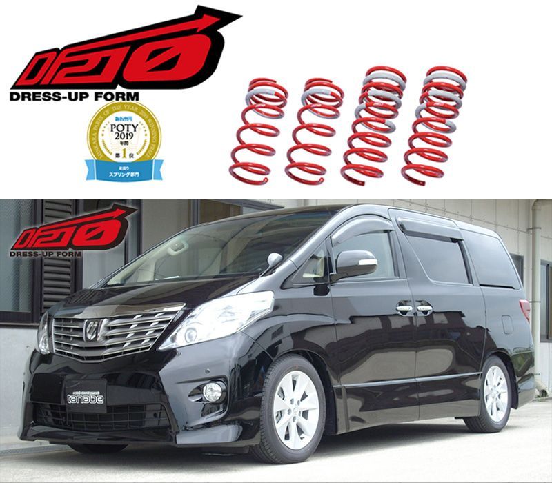 tanabe×DF210 GGH20W アルファード 2WD_3500 NA_H20|5～H27|1 用車検対応ダウンサス GGH20WDK