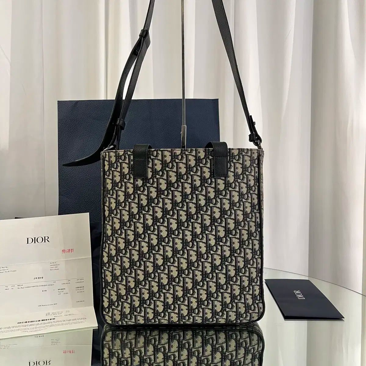 インボイスO ディオール オブリーク サドル トートバッグ