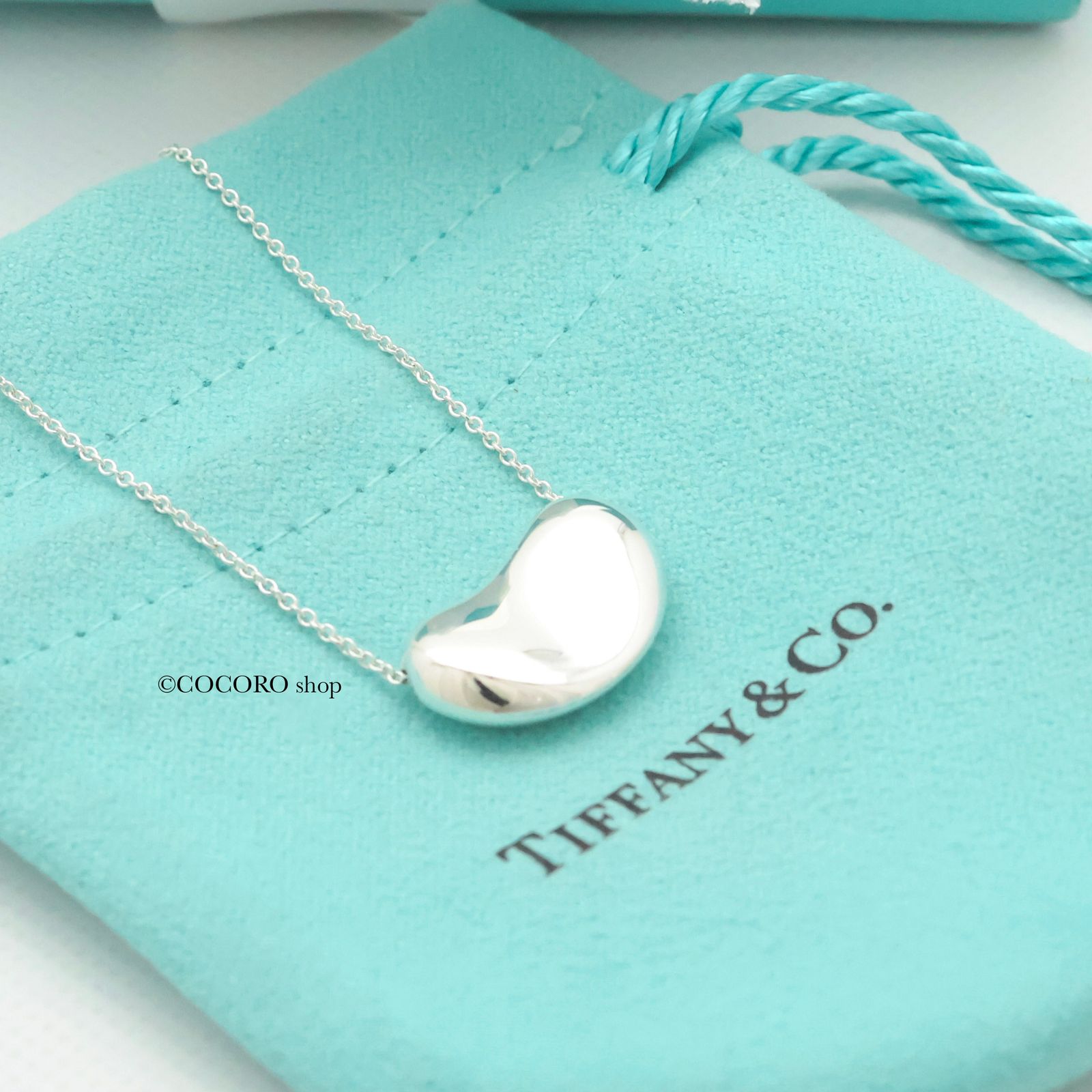 ティファニー TIFFANY-Co. ラージ ビーン エルサペレッティ ネックレス AG925
