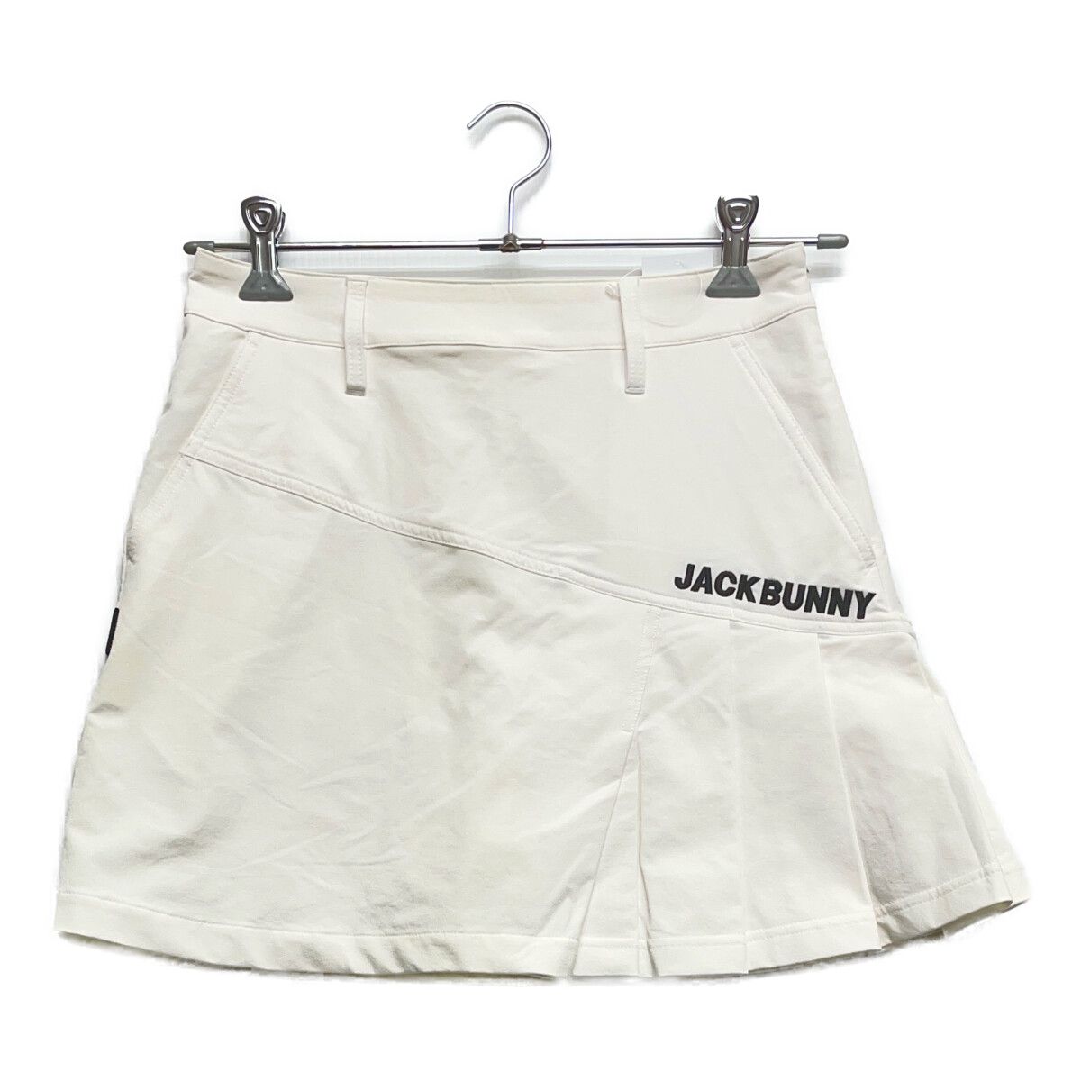 レディース ジャックバニー Jack Bunny!! スカート 2 L 白 ホワイト プリーツ 一体型インナーパンツ付