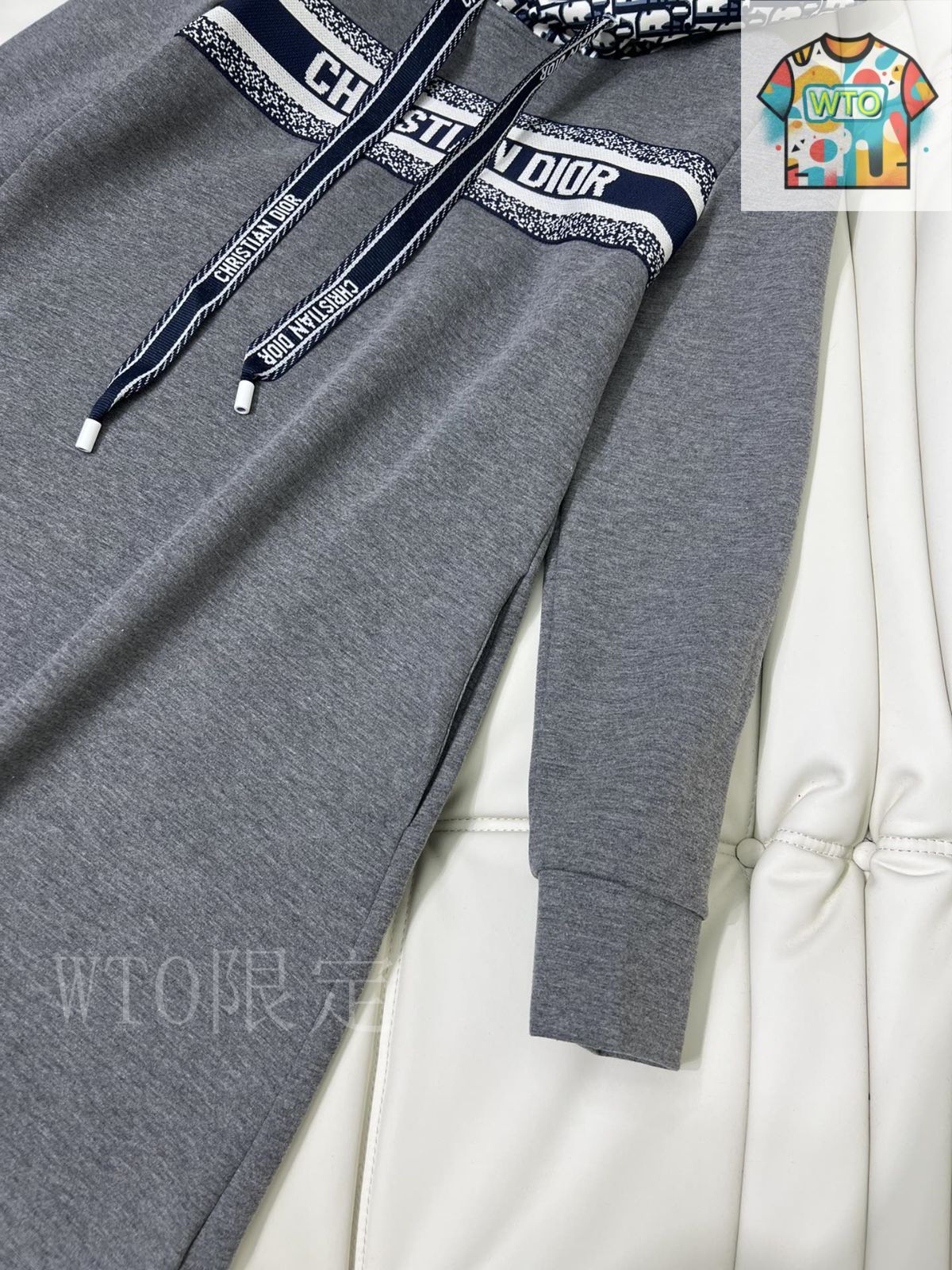 今日 Dior カジュアル百搭連帽スウェットワンピース-2 GULLKHAN_COM