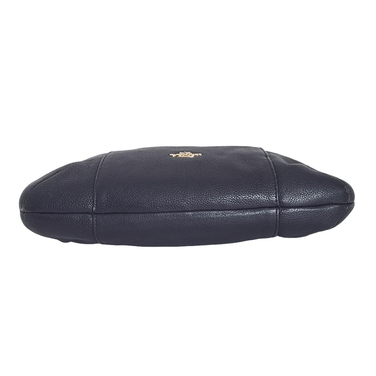 美品　COACHコーチ 2wayバッグ F35809 レザー ネイビー 374 COACH(コーチ) ハンドバッグ - F35809 ダークネイビー レザー