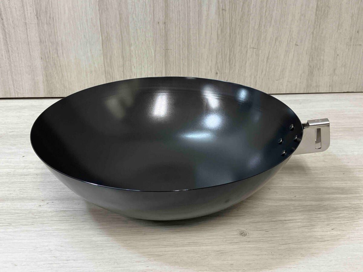 未使用 スノーピーク 雪峰祭 火燕鍋セット FES-460 廃盤 中華鍋 お玉