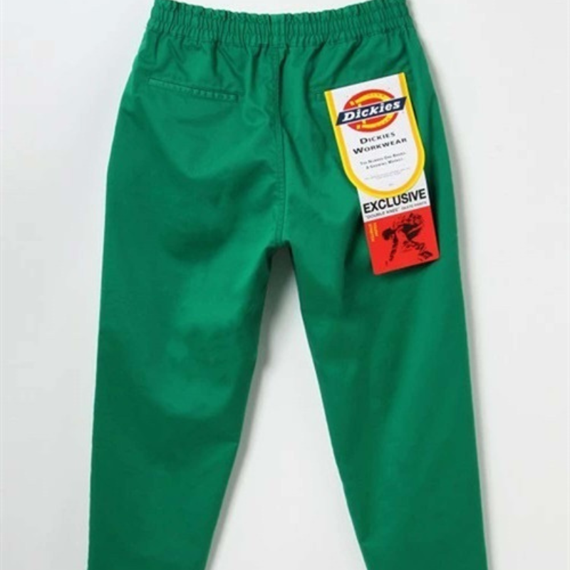 【ムラスポ公式】DICKIES ディッキーズ 限定 ダブルニー シェフパンツ グリーン(33KG) スケートパンツ カラーパンツ メンズ レディース