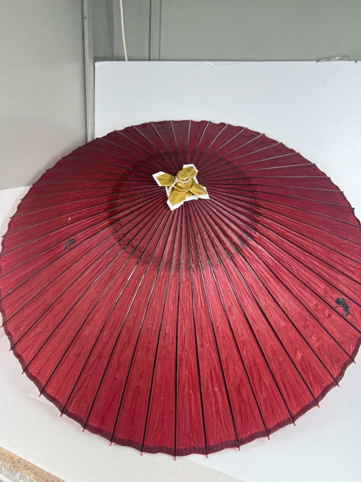 和傘 舞踊傘 舞踊傘 赤色 和風 日本製 和傘 赤い舞踊傘 伝統的な和紙製