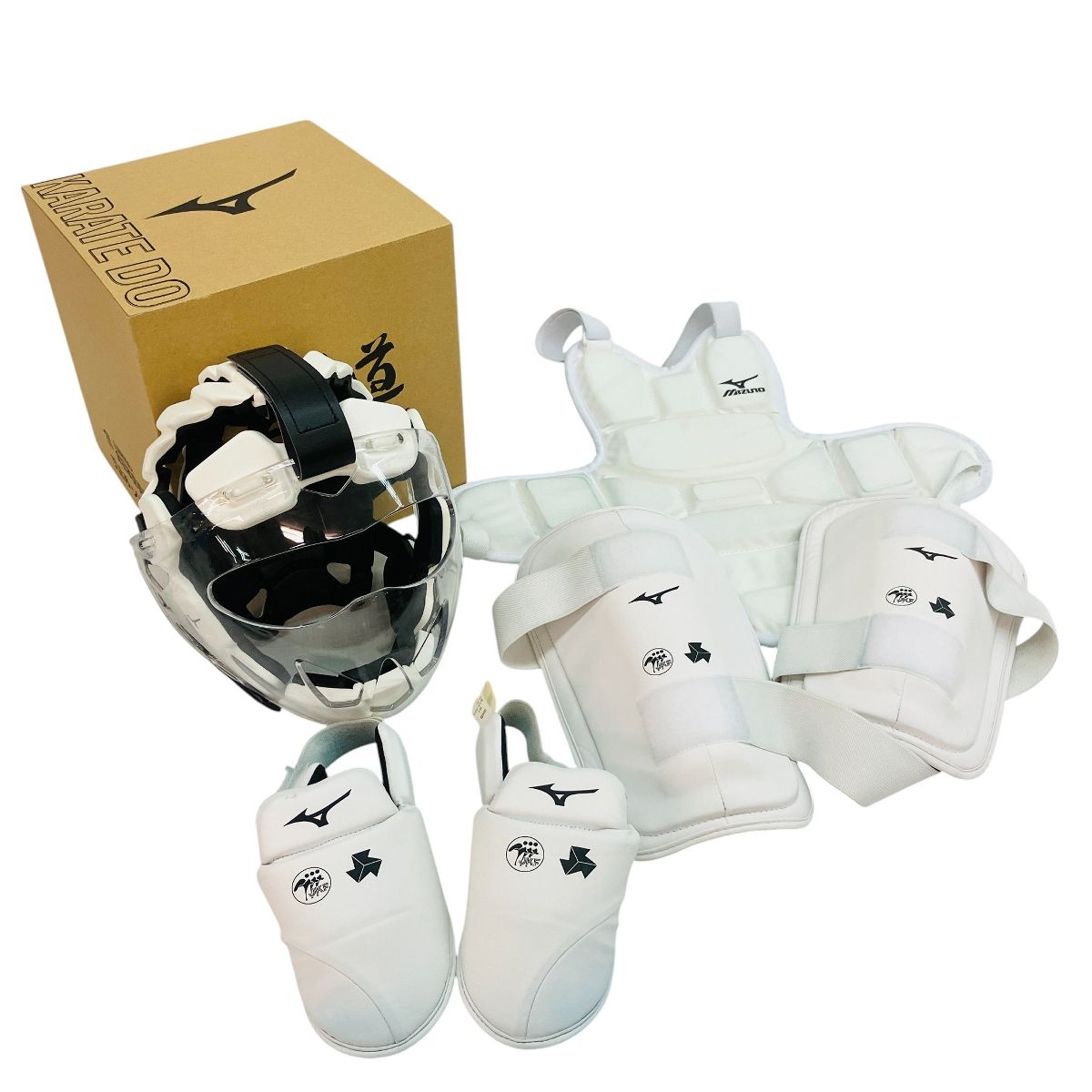 MIZUNO 23JHA17701 ニューメンホーVII サイズ S シンガード サイズ M プリテクター サイズ S インステップガード サイズ S 空手 スポーツ ミズホ C10093956