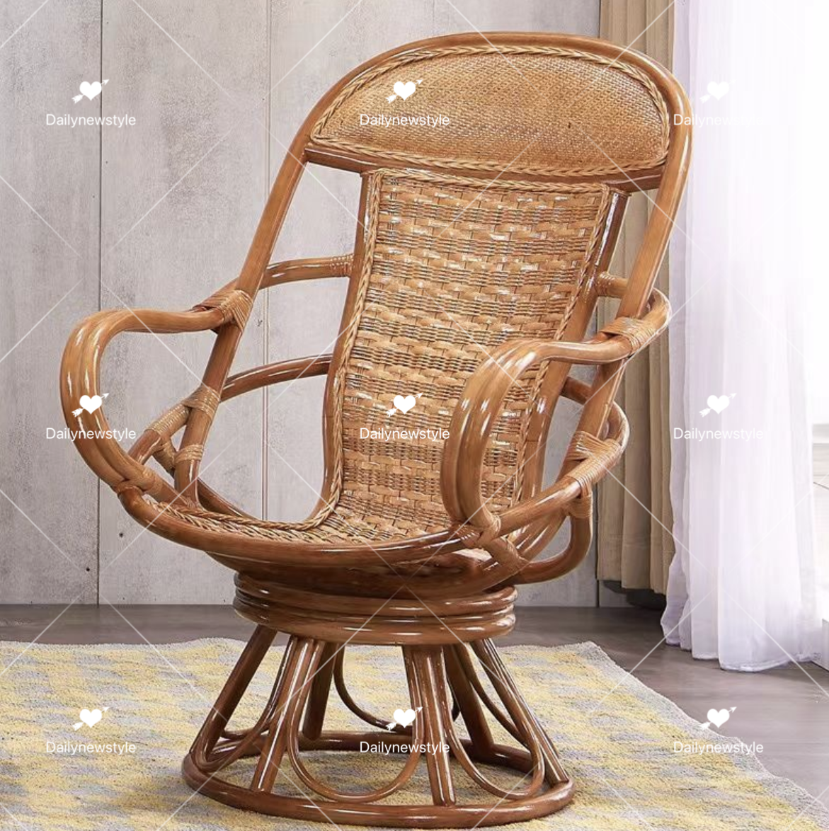 ラタン ロッキングチェア 回転椅子 曲木椅子 パーソナルチェア 人気
