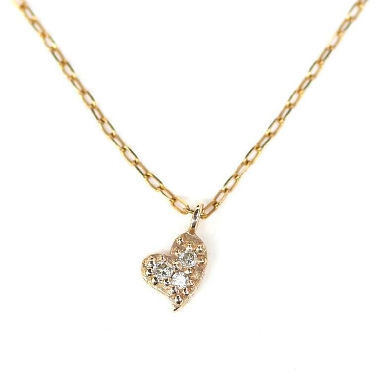 K10 フェスタリア festaria ダイヤモンドネックレス ハート K10 フェスタリア festaria ダイヤモンドネックレス ハート