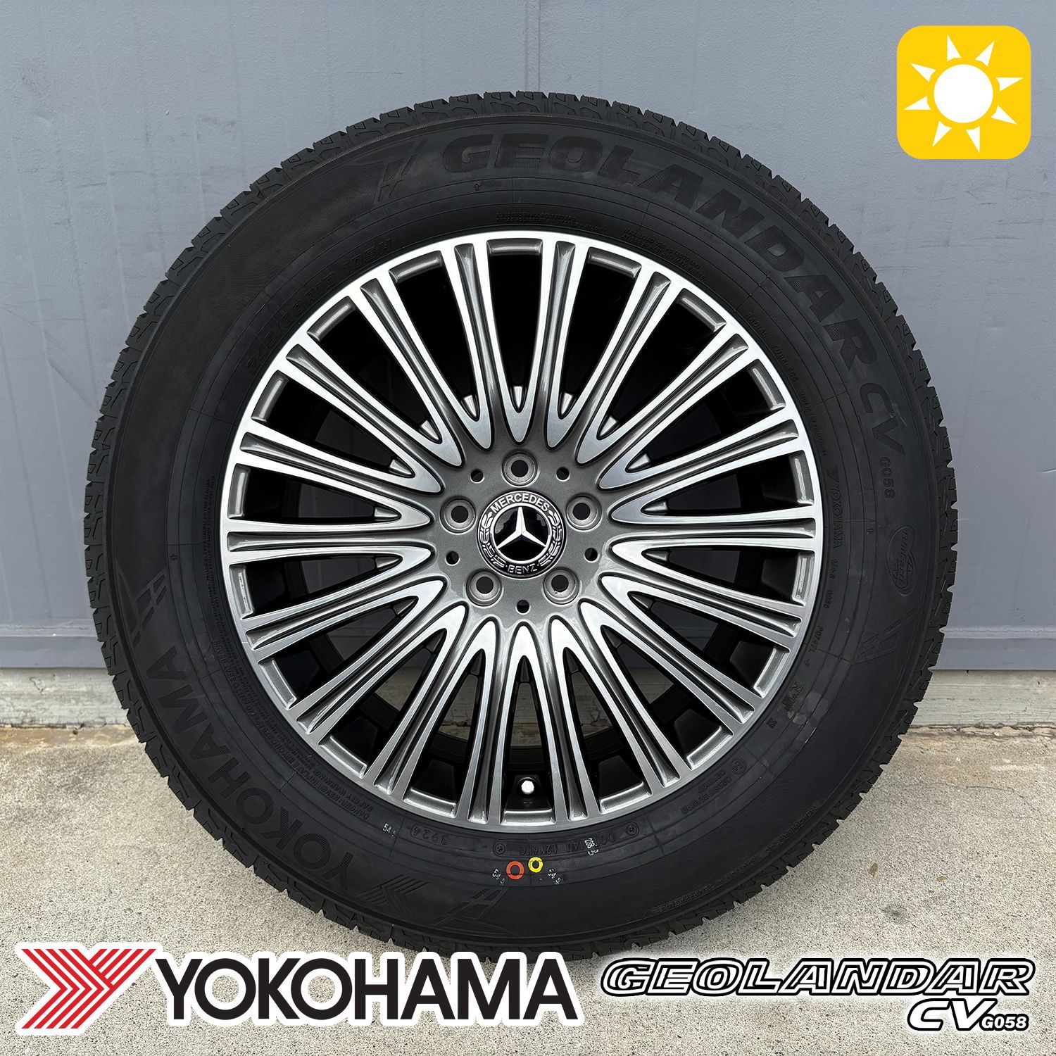 BENZ ベンツ【GLAクラス H247 GLBクラス X247】ヨコハマ ジオランダー CV G058 235/55R18 18インチ 新品 タイヤホイール セット １台分 4本セット