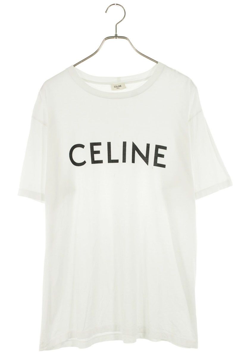 MI ファッション CELINE セリーヌ ロゴプリントTシャツ M