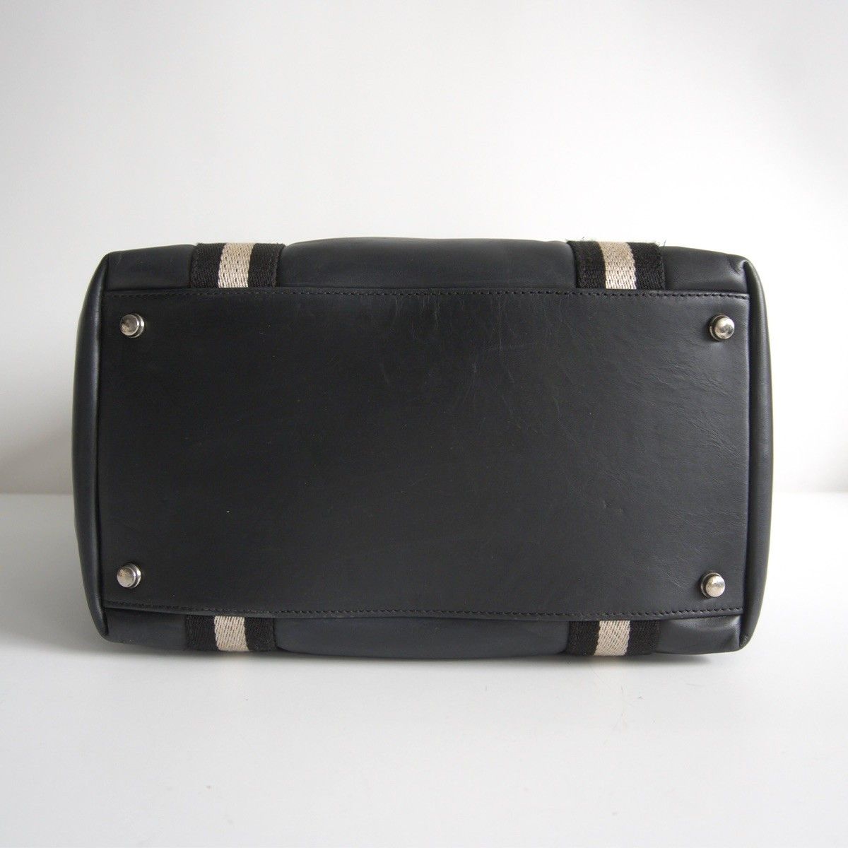 【美品】BALLY ストライプトート　トレインスポッティング　レザー 583 BALLY バリー terrabella トレインスポッティング トートバッグ