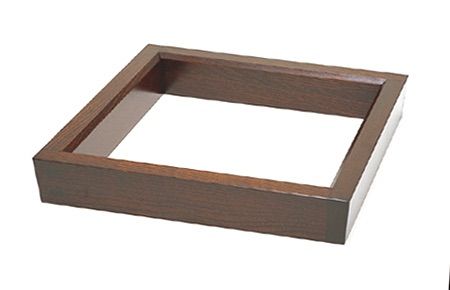 炉縁 突き 拭き漆 栗 善甫 古物品 茶道具 