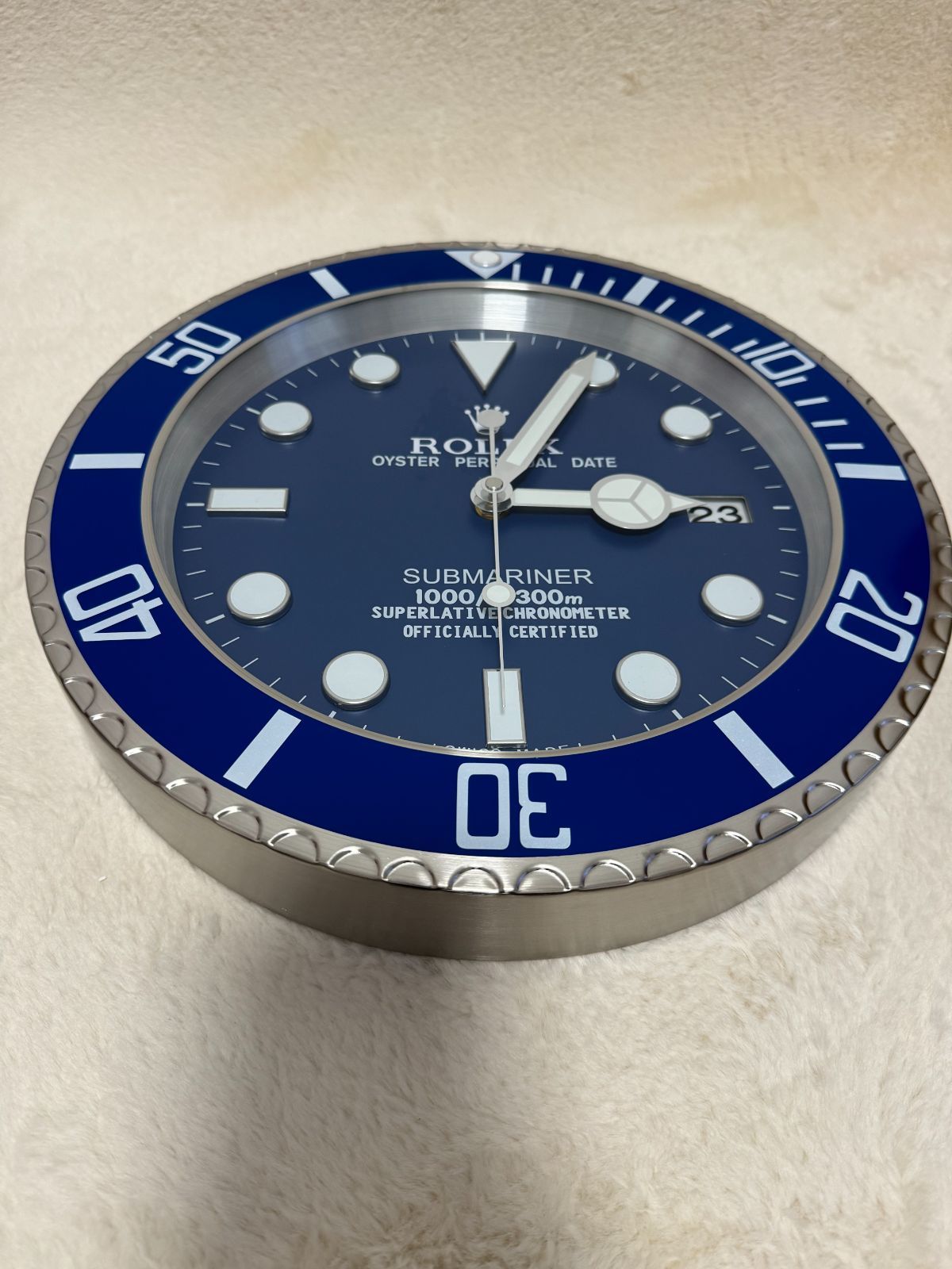 ✨本日限定価格✨ロレックス ROLEX　掛け時計　サブマリーナ ブルー