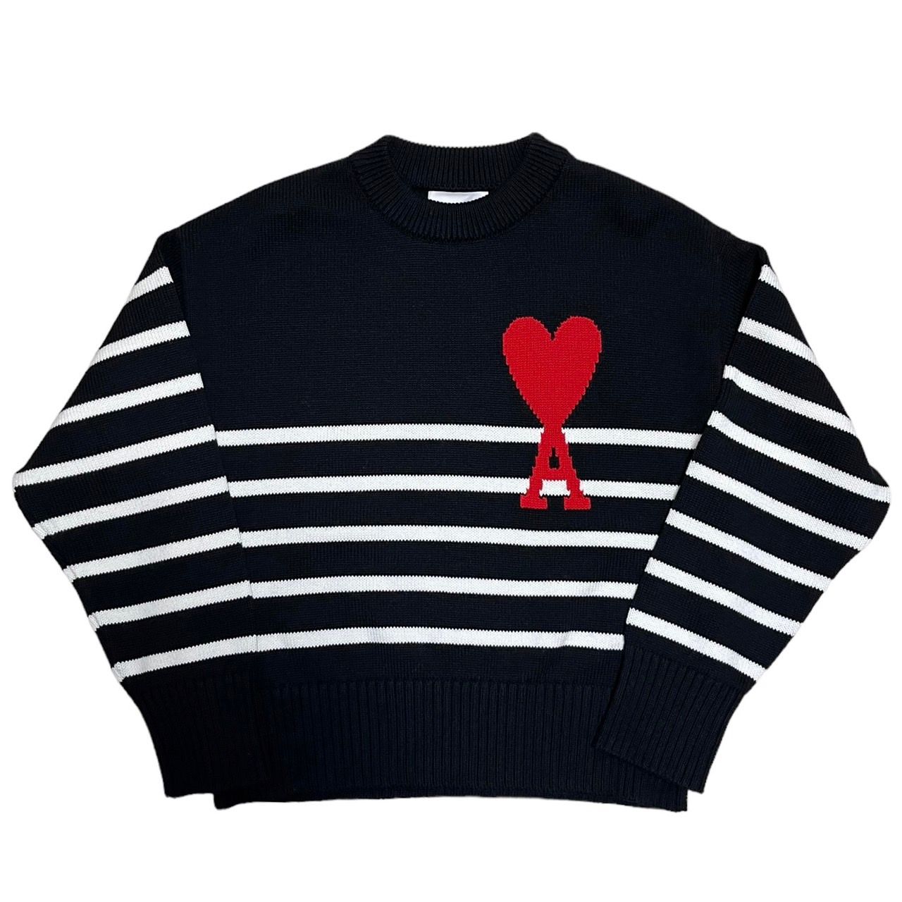 AMI PARIS ニット　セーター　ボーダー　XS AMI PARIS ニットセーターボーダーXS