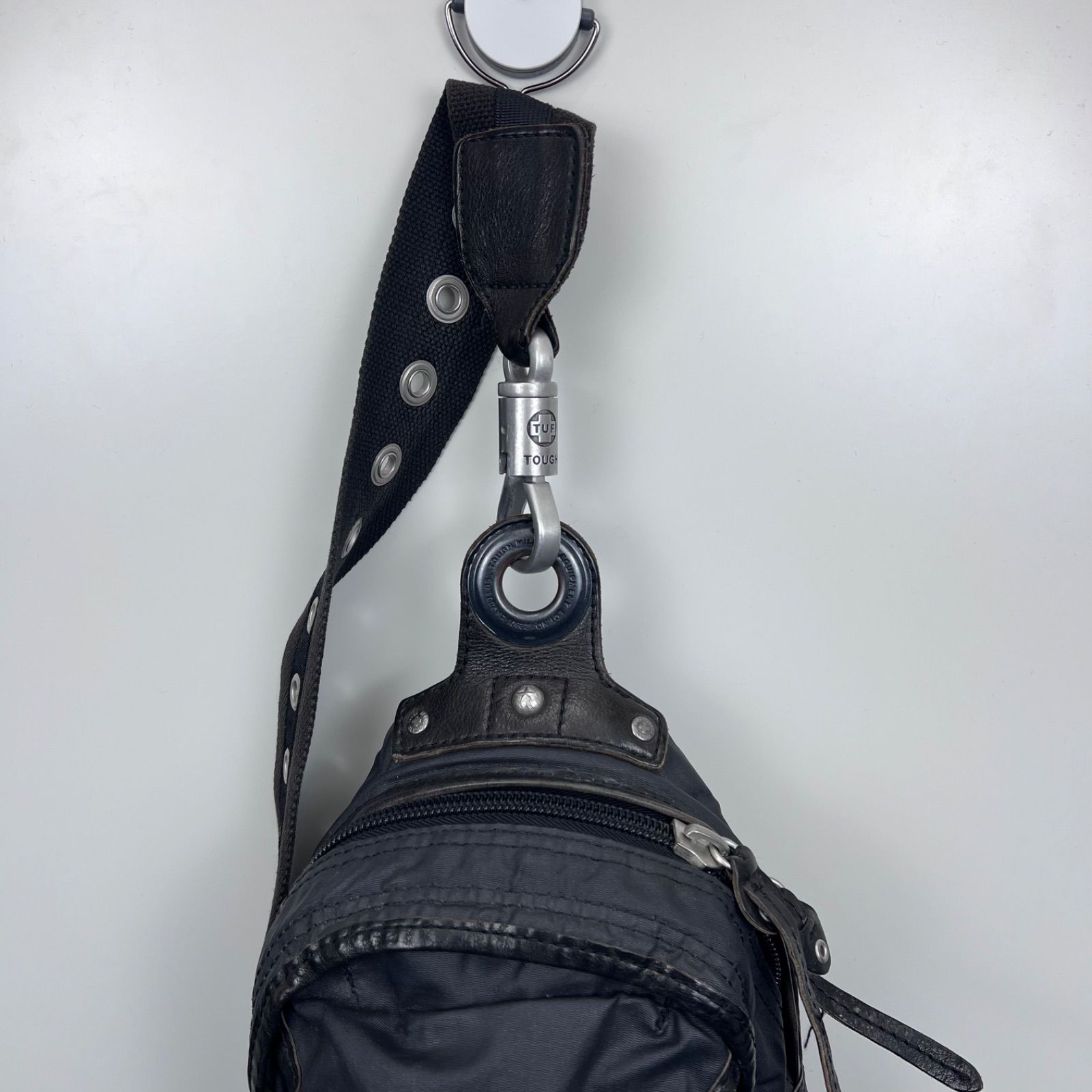 tough jeansmith 00s y2k military sling bag ring belt coating
