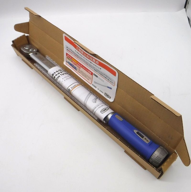 TONE 1/2DR プレセット形トルクレンチ A-4QL200 未使用 40～200Nm 
