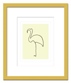 名画・抽象画 Pablo Picasso パブロ ピカソ Le flamand rose(ル フラマン ローズ)/インテリア 飾る 額入り 額装込 フック 民家 花 アートフレーム 飾る 3Lサイズ おしゃれ 壁掛け 絵