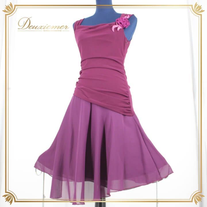 社交ダンス 衣装 ラテン ドレス ワンピース レッスンウェア レディース