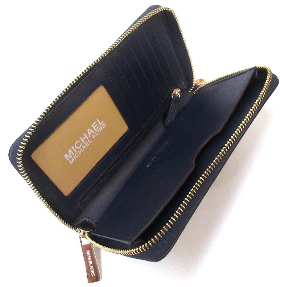 新品 未使用】MICHAEL KORS マイケルコース アウトレット 財布 レザー ジェットセットトラベル 長財布 35S9GTVE7L NAVY -  メルカリ