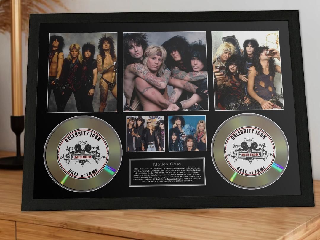 モトリー クルー セレブリティー アイコンフレーム ロックバンド 証明書付-1