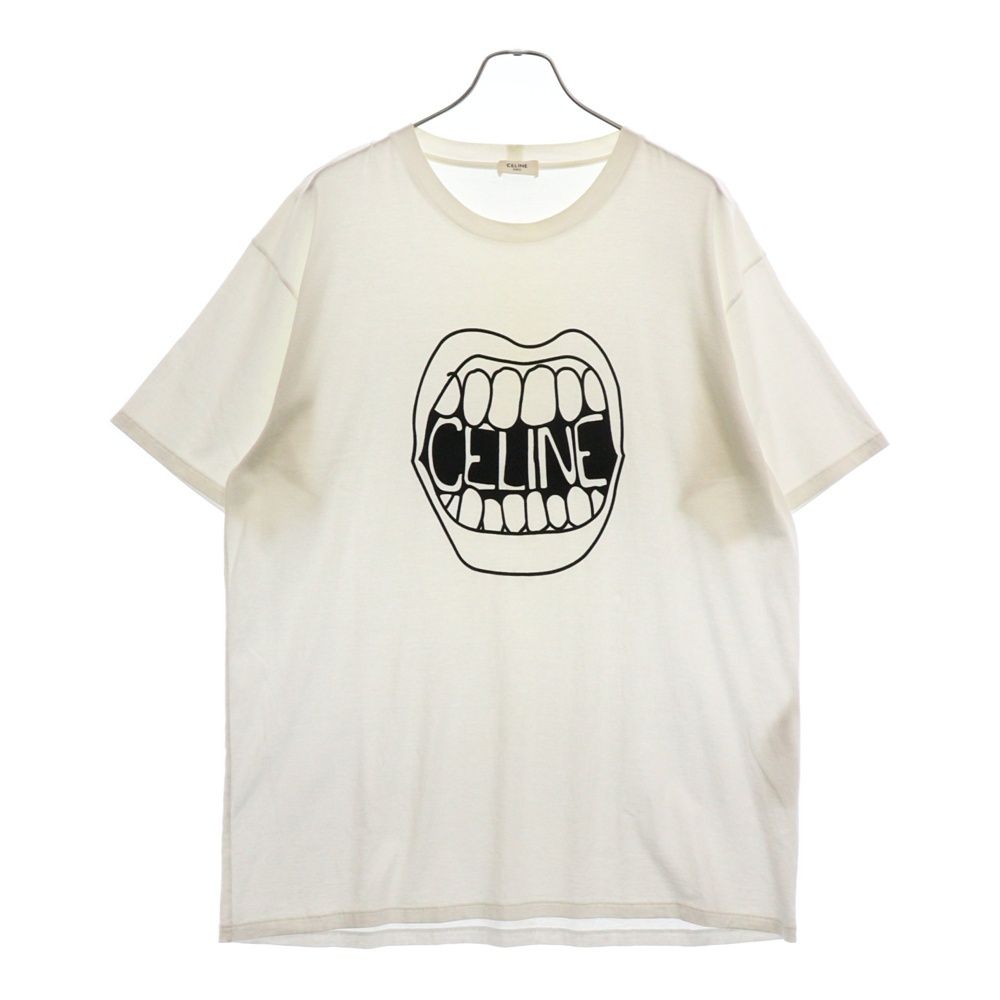CELINE (セリーヌ) 21SS POPUP限定 マウスプリント 半袖Tシャツ カットソー ホワイト 2X674501F