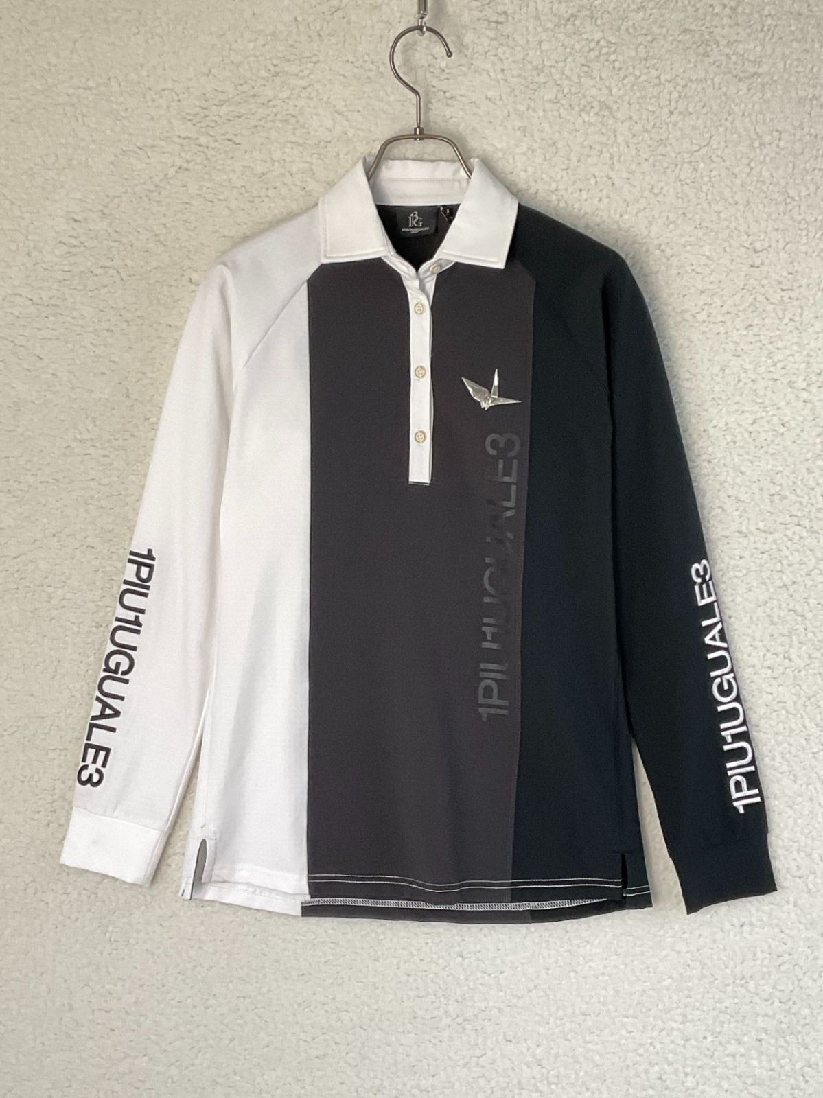 2025-25 秋冬新作  ハイブランドの GOLF 1PIU1UGUALE3 未使用 2 SWITCH STRIPE ブラック×ホワイト レディースウェア