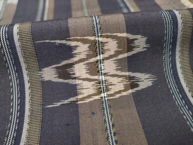 平和屋着物○都喜ヱ門 本場大島紬 一元7マルキ 総絣 雪輪