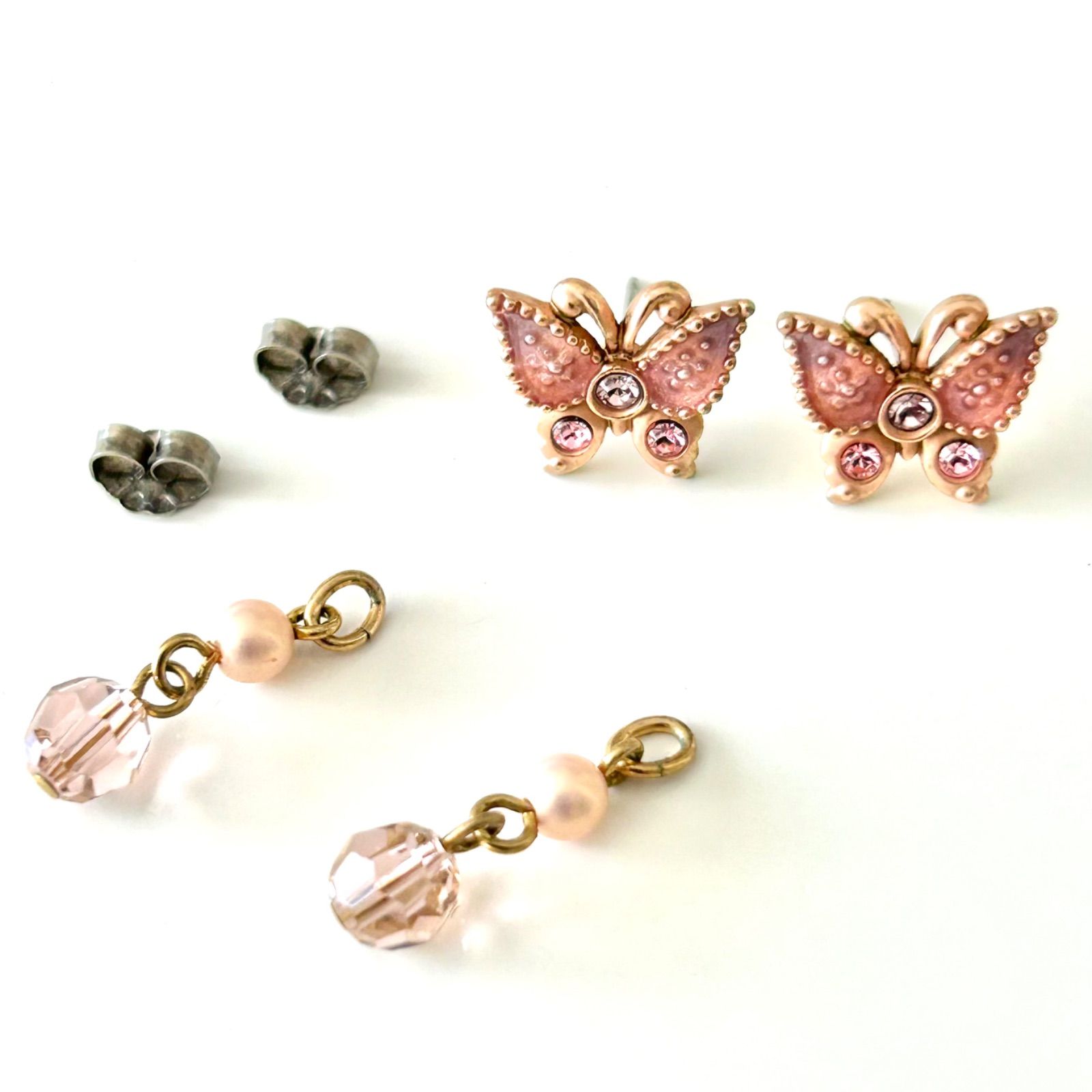 ANNA SUI ピンク蝶デザインピアス　美品 ANNA SUI｜蝶モチーフ イヤリング | Rakuten Fashion(楽天