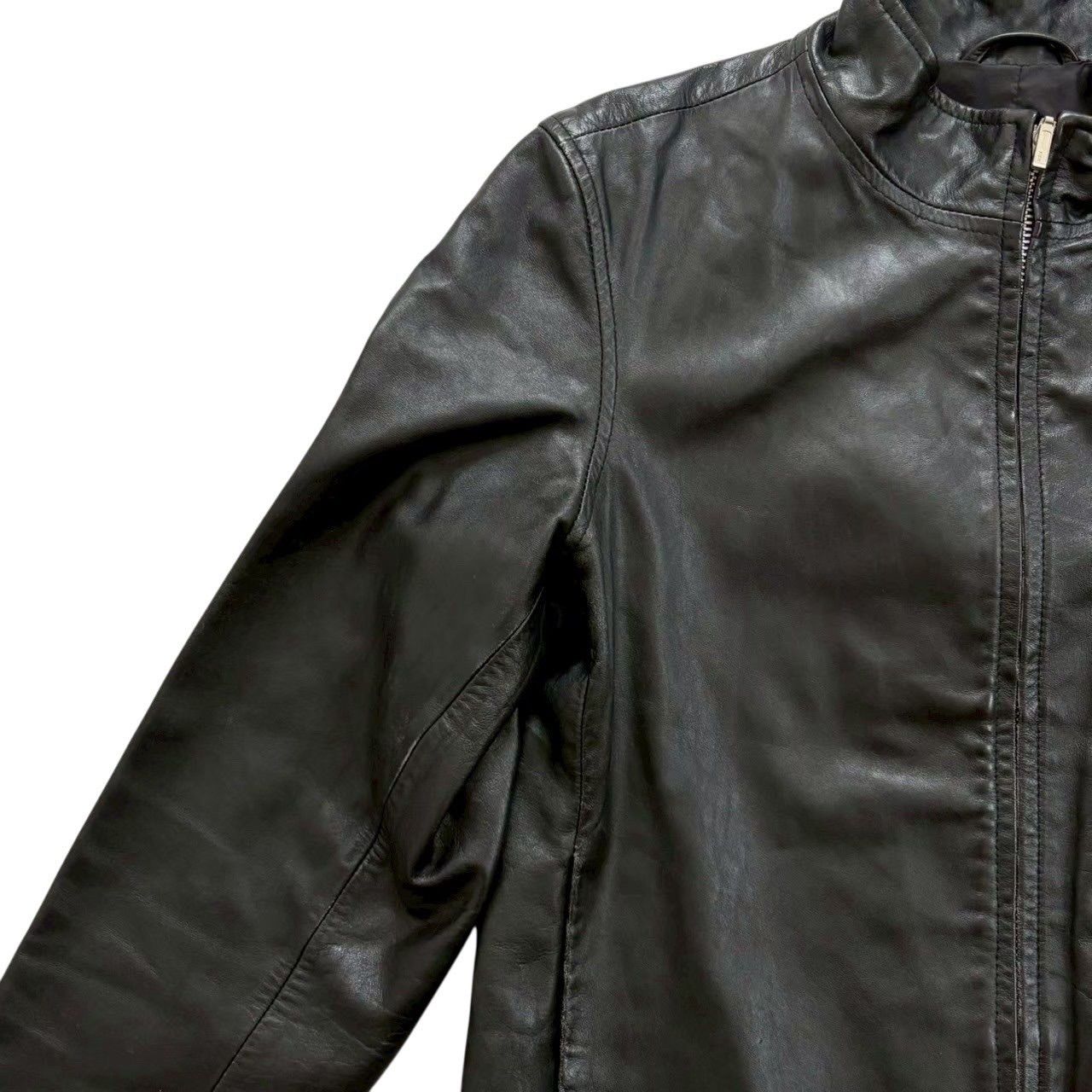 GAP ギャップ レザージャケット 黒 シングルライダー アウター 上着