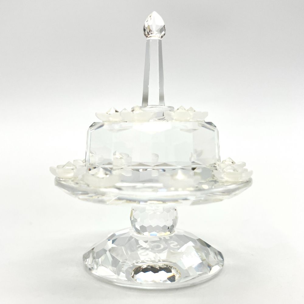 SWAROVSKI - スワロフスキー SWAROVSKI バースデーケーキ SCS5周年記念 オブジェ 置物 169678【中古】 スワロフスキー SWAROVSKI バースデーケーキ SCS5周年記念