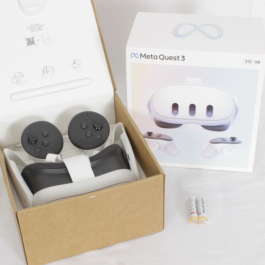 【美品】  Quest 3 512GB【電池有】 Meta Quest 3 512GB VR バッテリー付 美品: Quest 3 512GB バッテリー