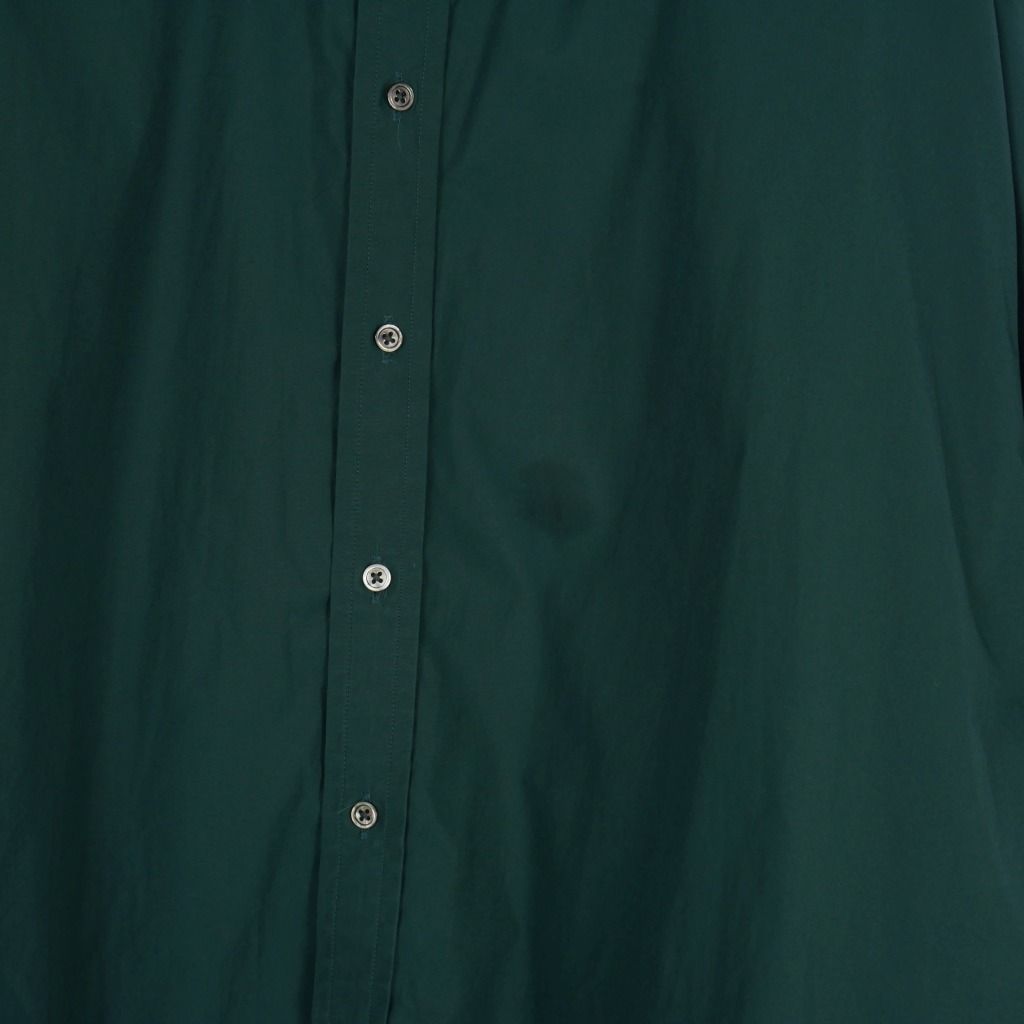Graphpaper 緑色 長袖シャツ グラフペーパー Graphpaper 23AW High Count Regular Collar