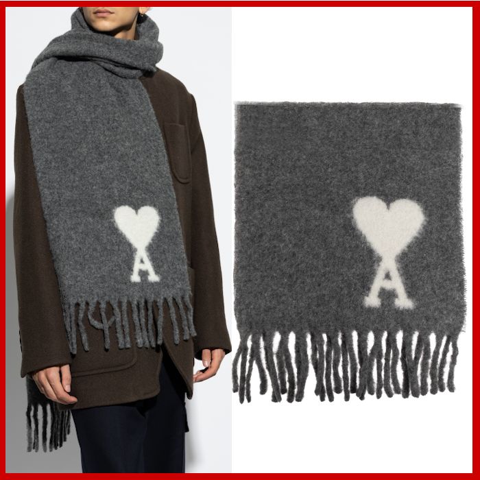 AMI PARIS/アミ パリス　オーバーサイズ スカーフ 楽天市場】ami paris アミパリス マフラー OVERSIZED ADC SCARF