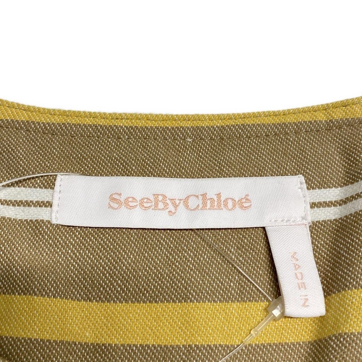 ワンピース（SeeByChloe.） サイズUSA2号 シーバイクロエ SEE BY CHLOE デニムワンピース 五分袖 膝丈