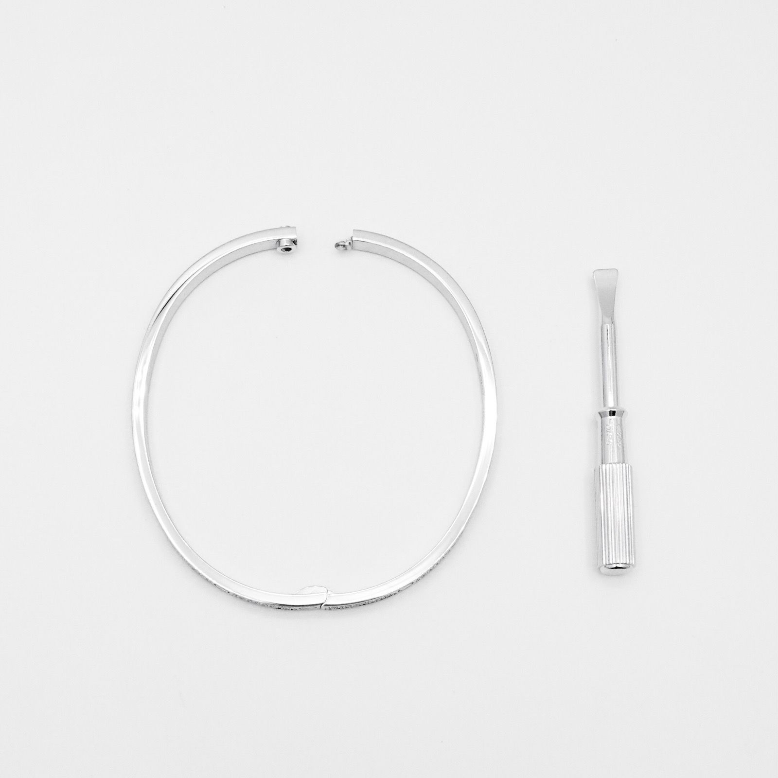 【保証書付】カルティエ ラブブレス WG 18 ホワイトゴールド 保証書付】カルティエ ラブブレス WG 18 ホワイトゴールド