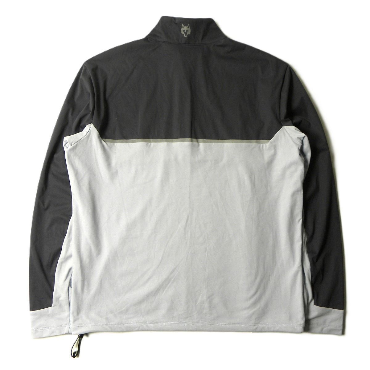 アイコン付ハーフジッププルオーバーシャツ