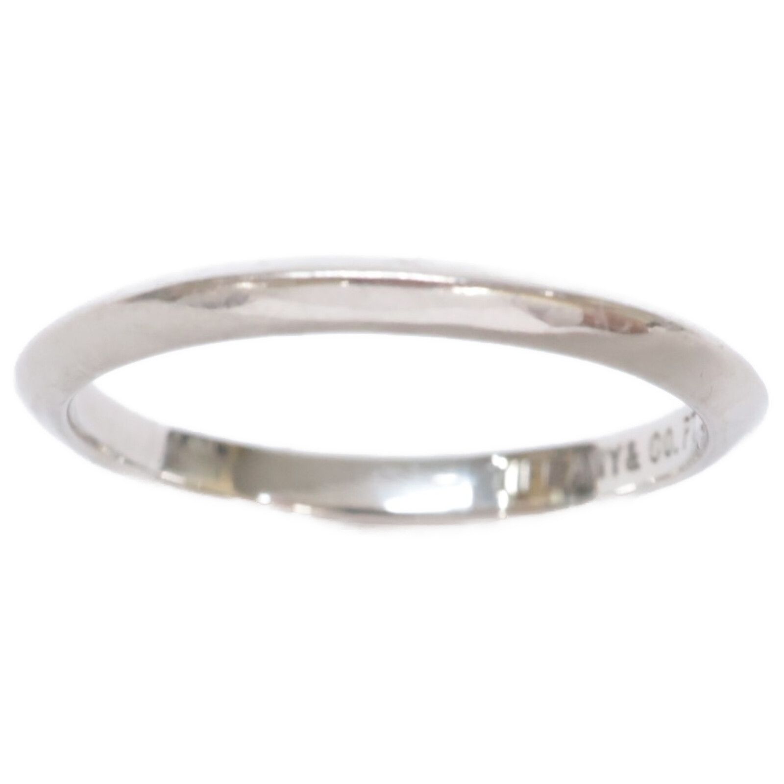 ティファニー ナイフエッジ リング 約7号 PT950 プラチナ 2.2g 指輪