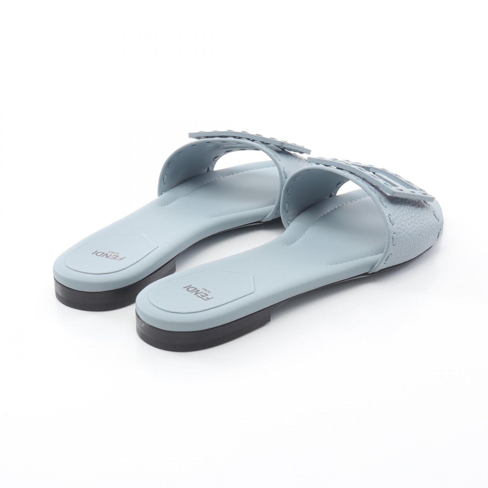 フェンディ FENDI サンダル 8R8136AQY2F1OVW38 ライトブルー レザー  