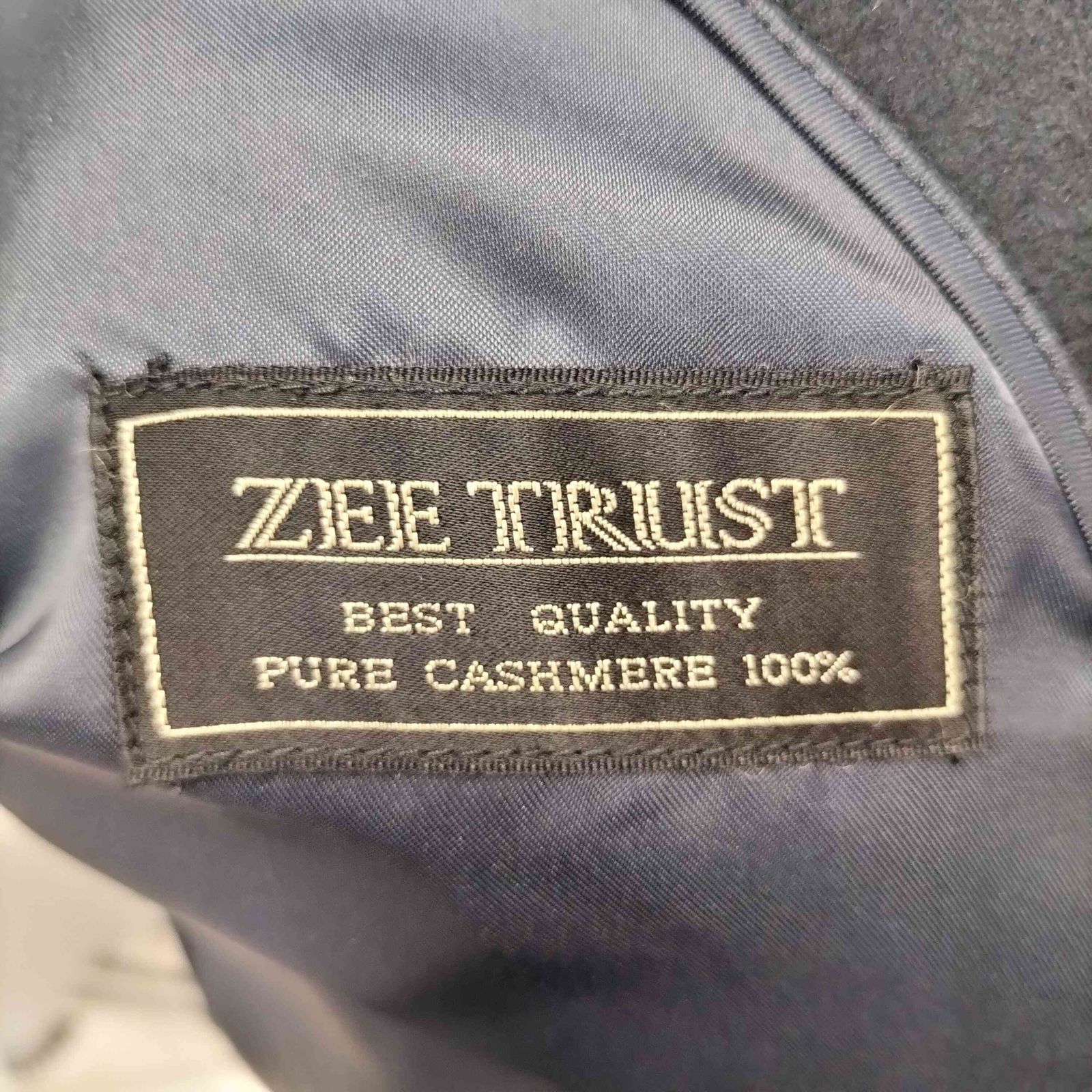 ユーズドフルギ USED古着 ZEE TRUST カシミヤステンカラーコート 