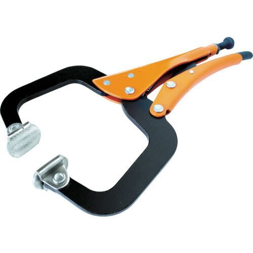ＧＲＩＰ−ＯＮ　Ｃ型グリッププライヤー（自在金具付）　３２０ｍｍ