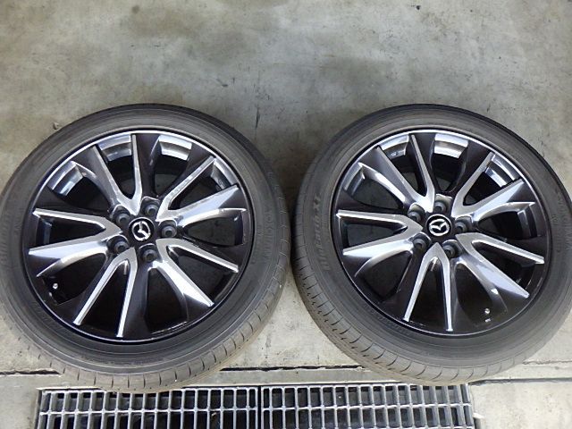 238-83　マツダ　CX-3　アルミホイール＆ラジアルタイヤ　215/50R18　2023年　2本セット