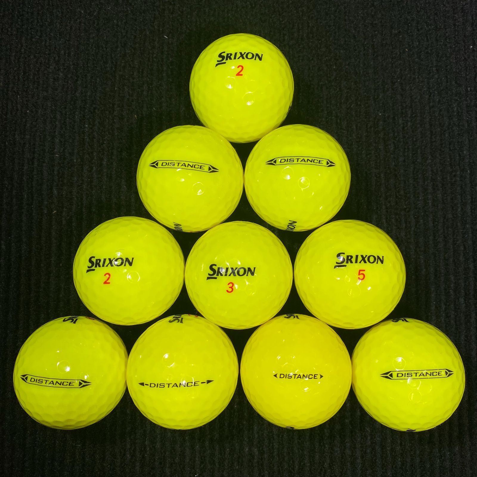 ロストボール SRIXON スリクソン DISTANCE（イエロー） 20球セット 