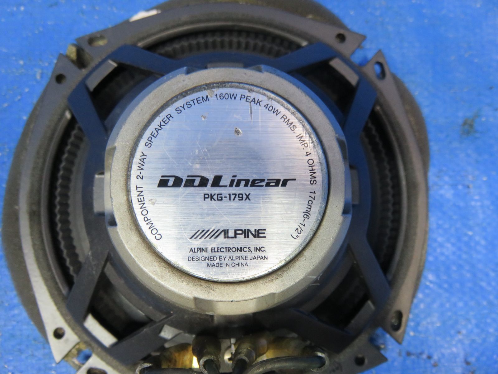 LA5979* 音出しOK アルパイン DDLinear 17cm 2WAY セパレート